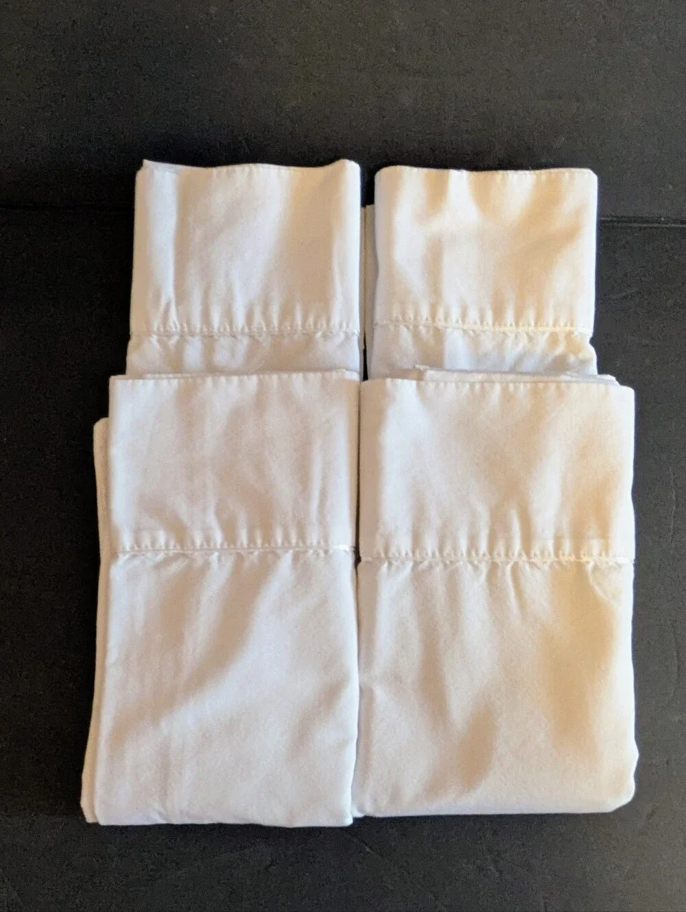 J C Penney Home Collection White Pillowcase Set of 4 King Premium Home Bedding